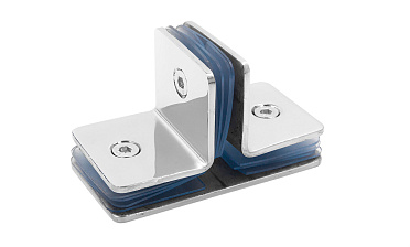 Коннектор для душевой кабины на 3 стекла латунь-хром t727 PC купить в Челябинске