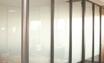 Перегородки из ПВХ и стекла - вариант 1 в Челябинске. Готовые проекты ПерилаГлавСнаб