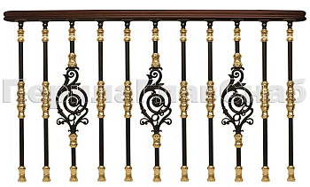 Латунные перила для лестниц серии – Намибия L07 в Челябинске. Готовые проекты ПерилаГлавСнаб Латунные перила для лестниц серии – Намибия L07 в Челябинске. Готовые проекты ПерилаГлавСнаб