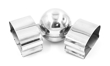 Поворот пластикового фигурного поручня, шаровый, полированный, AISI 304 k061 купить в Челябинске