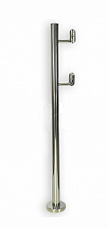 Стойка для пандуса: под 2 поручня Ø38,1 мм для инвалидов, полированная, высота 900 мм  (AISI 304) k750 купить в Челябинске