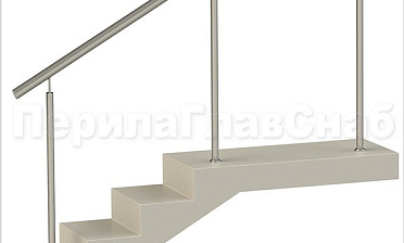 Нержавеющие ограждения без ригелей для крыльца купить в Челябинске