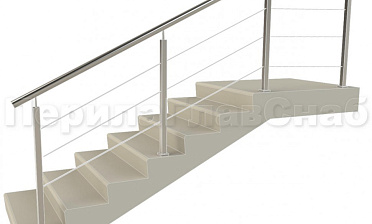 Заполнение из 3ми тросиков (тросик в оболочке) + наконечник для крыльца купить в Челябинске