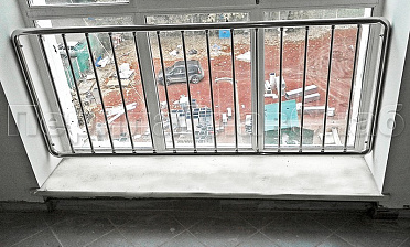 Ограждения из нержавейки экранного типа «Частокол» для окон купить в Челябинске