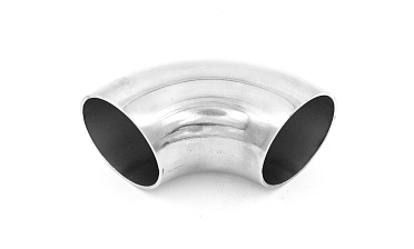 Отвод поручня Ø42.4х90х1.45 мм, 90°, полированный 400 Grit (AISI 201) k346-5 купить в Челябинске Отвод поручня Ø42.4х90х1.45 мм, 90°, полированный 400 Grit (AISI 201) k346-5 купить в Челябинске