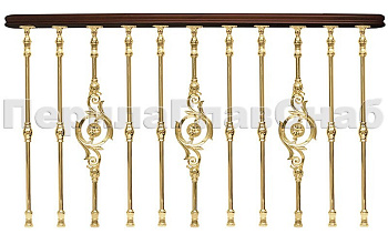 Латунные перила для лестниц серии – Деметра L05 в Челябинске. Готовые проекты ПерилаГлавСнаб Латунные перила для лестниц серии – Деметра L05 в Челябинске. Готовые проекты ПерилаГлавСнаб