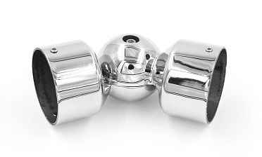 Поворот литой, внешний, регулируемый, "шар", под Ø50.8 мм, полированный AISI 304 k262 купить в Челябинске Поворот литой, внешний, регулируемый, "шар", под Ø50.8 мм, полированный AISI 304 k262 купить в Челябинске