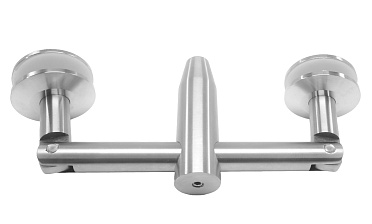 Крепление двойное с рутелями к стене, AISI 304 k629 купить в Челябинске Крепление двойное с рутелями к стене, AISI 304 k629 купить в Челябинске