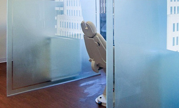 Стеклянные перегородки - вариант 6 в Челябинске. Готовые проекты ПерилаГлавСнаб