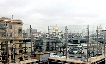 Ветрозащитное ограждение на стойках из нержавейки в Челябинске. Готовые проекты ПерилаГлавСнаб