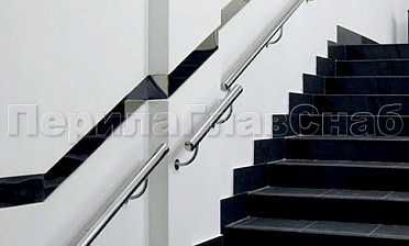 Пристенный поручень из нержавеющей стали 50 мм купить в Челябинске