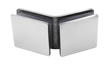 Коннектор для душевой кабины стекло-стекло 135° 45х45 мм латунь-хром t726 PC купить в Челябинске