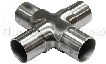 Соединение поручня Ø50.8 мм, крестовина (AISI 304) k361 купить в Челябинске