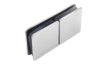 Коннектор для душевой кабины стекло-стекло 180° 45х45 мм латунь-хром, полированный 64 t724 PC купить в Челябинске