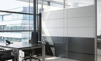 Стеклянные перегородки - вариант 7 в Челябинске. Готовые проекты ПерилаГлавСнаб