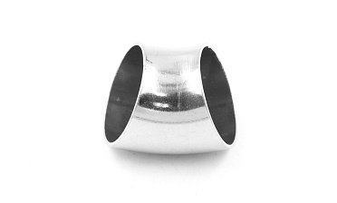 Отвод поручня под сварку Ø38.1х100/2х1.35 мм, 45°, полированный 400 Grit, (AISI 304) k095-45 купить в Челябинске Отвод поручня под сварку Ø38.1х100/2х1.35 мм, 45°, полированный 400 Grit, (AISI 304) k095-45 купить в Челябинске