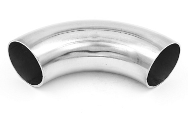 Длинный отвод поручня под сварку Ø50.8х180х1.5 мм, длина 180 мм, полированный 400 Grit, (aisi 304) k021-11 купить в Челябинске