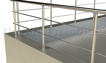 Ограждение на кровлю с ригельным заполнением купить в Челябинске