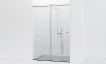 Комплект фурнитуры для душевой перегородки в проеме на профиле с раздвижной дверью t562-1 в Челябинске. Готовые проекты ПерилаГлавСнаб