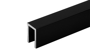 П-образный профиль 19x13, L=2200, алюминий ,черный, уценка t756 BL-У купить в Челябинске П-образный профиль 19x13, L=2200, алюминий ,черный, уценка t756 BL-У купить в Челябинске