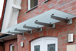 Консольные козырьки и навесы в Челябинске. Готовые проекты ПерилаГлавСнаб - фото 10