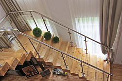 Стеклянные перила для колодезных лестниц в Челябинске. Готовые проекты ПерилаГлавСнаб - фото 11