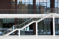 Ограждения из нержавейки со стеклом в Челябинске. Готовые проекты ПерилаГлавСнаб - фото 4