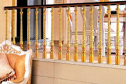 Латунные перила под золото в Челябинске. Готовые проекты ПерилаГлавСнаб - фото 6 Латунные перила под золото в Челябинске. Готовые проекты ПерилаГлавСнаб - фото 6