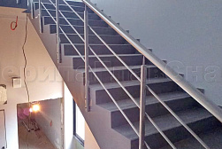 Ограждения из нержавеющей стали с тремя ригелями в Челябинске. Готовые проекты ПерилаГлавСнаб - фото 8