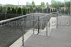 Стеклянные ограждения для улицы в Челябинске. Готовые проекты ПерилаГлавСнаб - фото 14 Стеклянные ограждения для улицы в Челябинске. Готовые проекты ПерилаГлавСнаб - фото 14