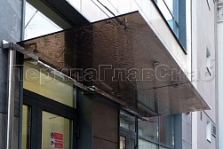 Стеклянные козырьки на вантах в Челябинске. Готовые проекты ПерилаГлавСнаб - фото 31