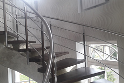 Перила и ограждения из нержавейки и дерева в Челябинске. Готовые проекты ПерилаГлавСнаб - фото 1