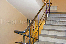 Перила и ограждения из нержавеющей стали с двумя ригелями в Челябинске. Готовые проекты ПерилаГлавСнаб - фото 11