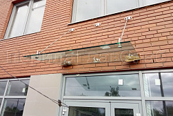 Стеклянные козырьки на вантах в Челябинске. Готовые проекты ПерилаГлавСнаб - фото 7