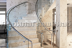 Стеклянные перила для винтовых лестниц в Челябинске. Готовые проекты ПерилаГлавСнаб - фото 14 Стеклянные перила для винтовых лестниц в Челябинске. Готовые проекты ПерилаГлавСнаб - фото 14
