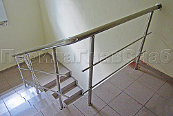 Перила и ограждения из нержавеющей стали с двумя ригелями в Челябинске. Готовые проекты ПерилаГлавСнаб - фото 14