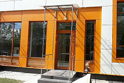 Козырьки и навесы на металлокаркасе в Челябинске. Готовые проекты ПерилаГлавСнаб - фото 14