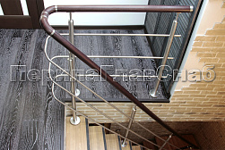 Перила и ограждения из нержавейки и дерева в Челябинске. Готовые проекты ПерилаГлавСнаб - фото 3