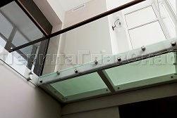 Цельностеклянные ограждения на несущем стекле в Челябинске. Готовые проекты ПерилаГлавСнаб - фото 27