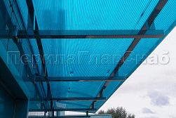 Консольные козырьки и навесы в Челябинске. Готовые проекты ПерилаГлавСнаб - фото 5