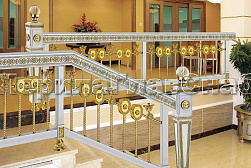 Латунные перила под золото в Челябинске. Готовые проекты ПерилаГлавСнаб - фото 18 Латунные перила под золото в Челябинске. Готовые проекты ПерилаГлавСнаб - фото 18