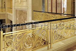 Латунные перила под золото в Челябинске. Готовые проекты ПерилаГлавСнаб - фото 16 Латунные перила под золото в Челябинске. Готовые проекты ПерилаГлавСнаб - фото 16