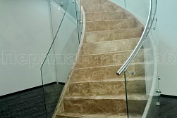 Стеклянные перила для винтовых лестниц в Челябинске. Готовые проекты ПерилаГлавСнаб - фото 4 Стеклянные перила для винтовых лестниц в Челябинске. Готовые проекты ПерилаГлавСнаб - фото 4