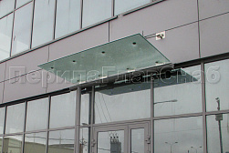 Стеклянные козырьки на вантах в Челябинске. Готовые проекты ПерилаГлавСнаб - фото 25