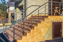 Ограждения из нержавеющей стали с тремя ригелями в Челябинске. Готовые проекты ПерилаГлавСнаб - фото 3