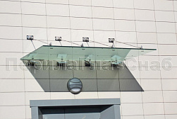 Стеклянные козырьки на вантах в Челябинске. Готовые проекты ПерилаГлавСнаб - фото 29