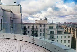 Цельностеклянные ограждения на несущем стекле в Челябинске. Готовые проекты ПерилаГлавСнаб - фото 12