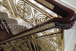 Латунные перила под золото в Челябинске. Готовые проекты ПерилаГлавСнаб - фото 11 Латунные перила под золото в Челябинске. Готовые проекты ПерилаГлавСнаб - фото 11
