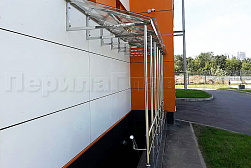 Козырьки и навесы на металлокаркасе в Челябинске. Готовые проекты ПерилаГлавСнаб - фото 16