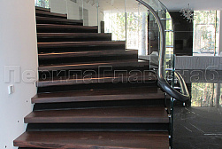 Стеклянные перила для винтовых лестниц в Челябинске. Готовые проекты ПерилаГлавСнаб - фото 16